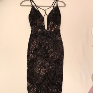 Black cocktail dress